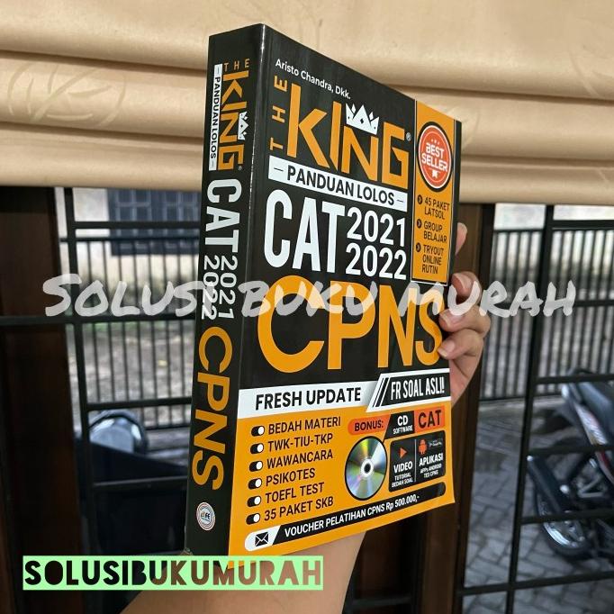 

cod BUKU BEST SELLER THE KING PANDUAN LOLOS CAT CPNS 2022 TERBARU laris