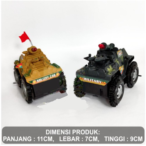 Mainan Anak Mobil Tank Jungkir Balik Militer - Tumbling Tank-3