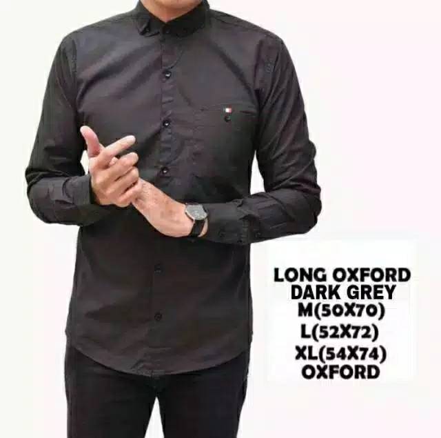 Kemeja polos lengan panjang bahan catton poplin super A great