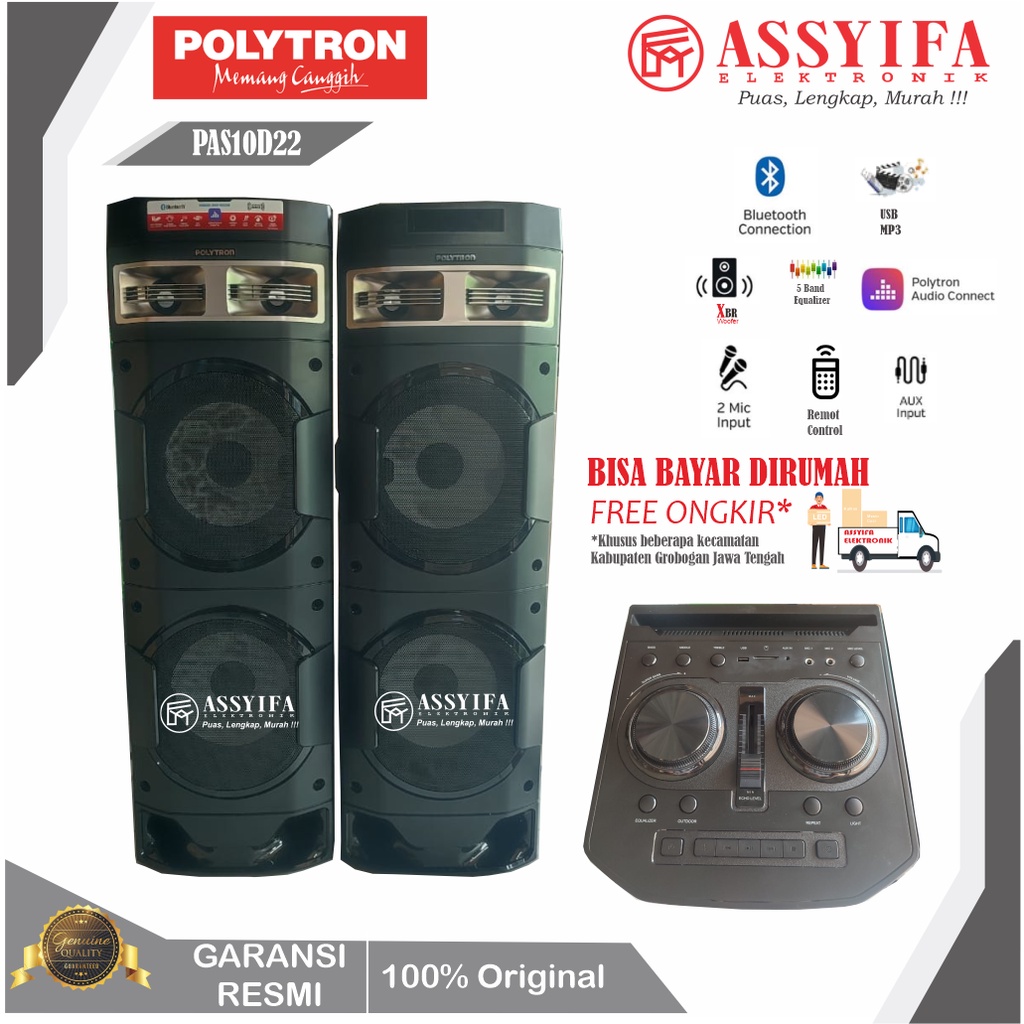 Jual Speaker Aktif Polytron Pas 10d22 10d28 10inch New Garansi Resmi