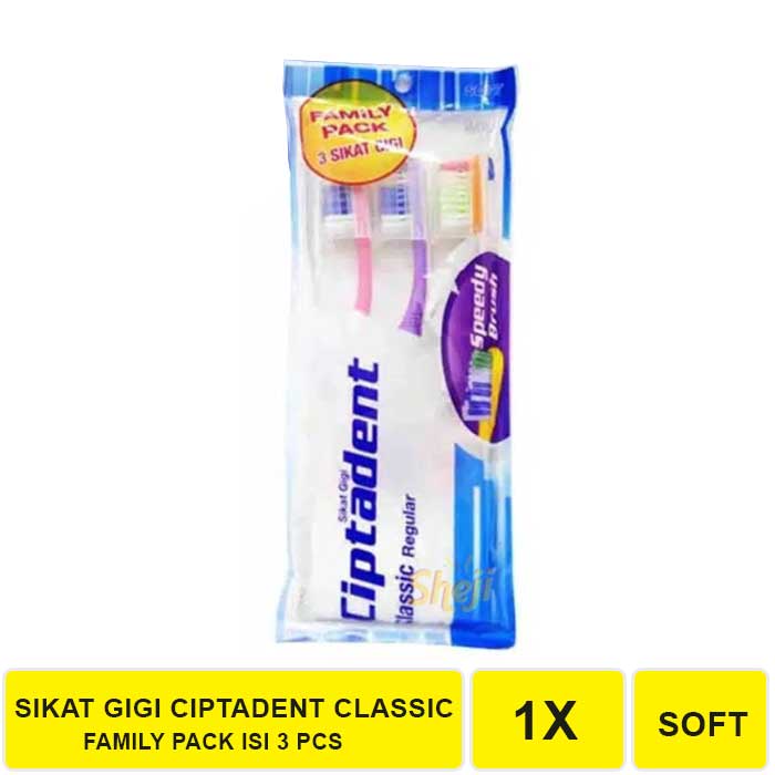 SIKAT GIGI CIPTADENT CLASSIC REGULAR ISI 3 PCS