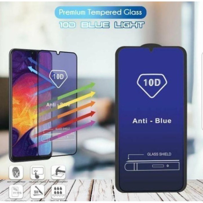 Y15s / V23 5G Tempered Glass 10D Anti Blue Light Full Screen Full Cover