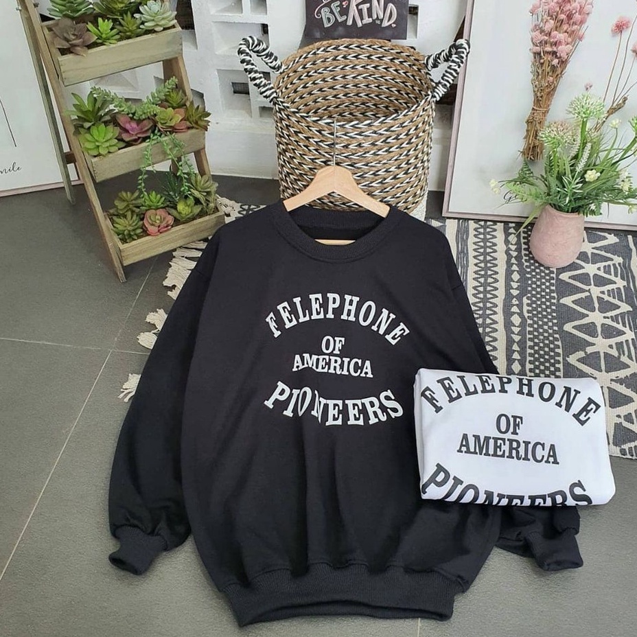 Sweatshirt Felephone White and black colors Bisa COD