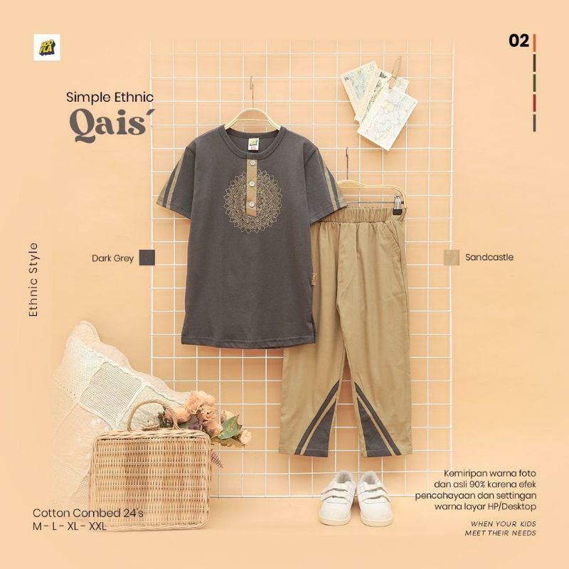 Hoofla - Setelan Anak Laki-Laki Simple Ethnic Qais
