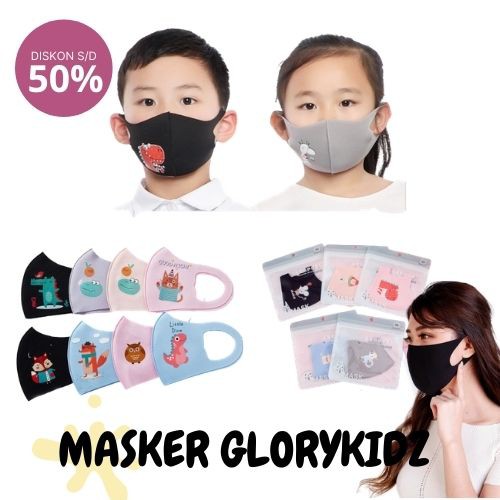 [1pcs] Masker kain anak Scuba Masker kain Dewasa Bundl01