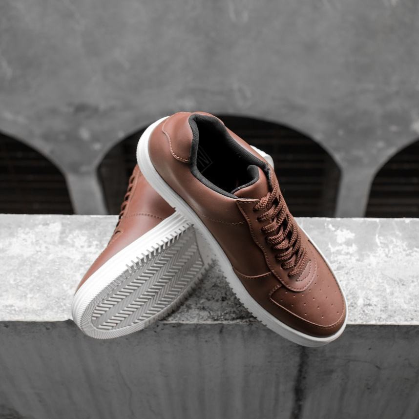 Sepatu Sneakers SN-04 Brown White NAH Project