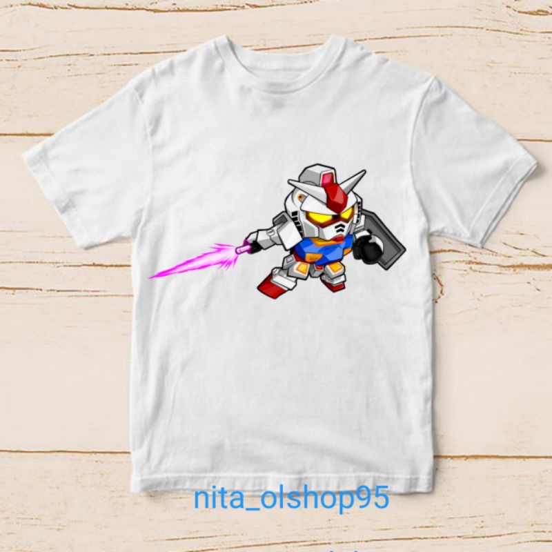 baju anak Gundam robot chibi