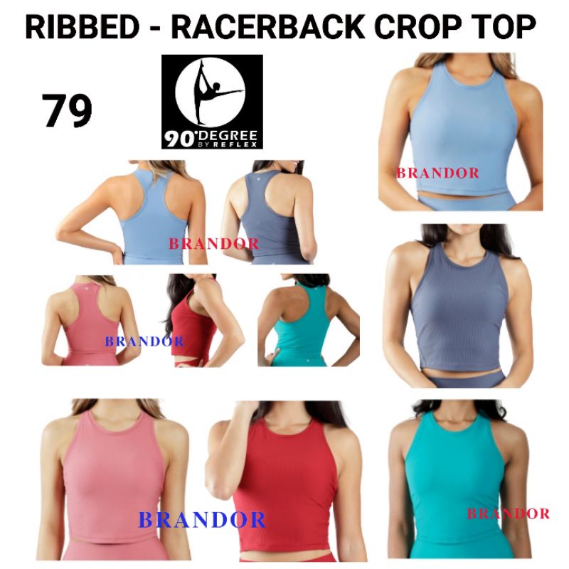 Brandor - RIBBED RACERBACK CROP TOP By DEGREE ( dgtt79 )