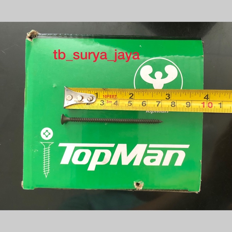 SEKRUP GYPSUM TOPMAN 6x3” (7CM) PER KOTAK