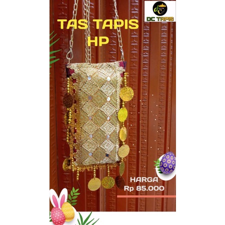 [COD] DOMPET HP CLUTCH MINI TAPIS LAMPUNG