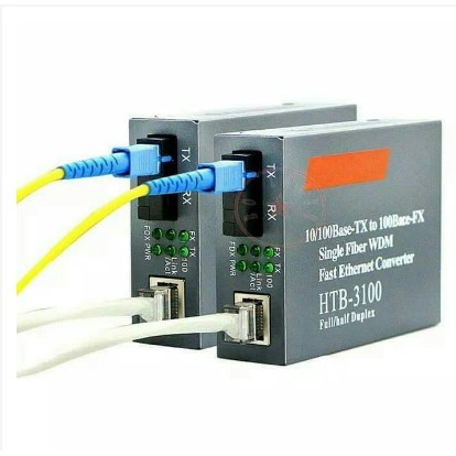 Converter FO Netlink HTB 3100 10/100base Single Fibre AB 1pasang