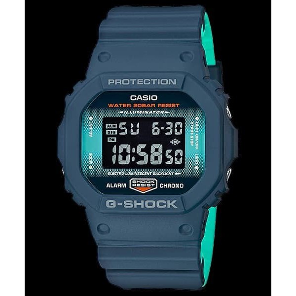 Casio G-Shock DW-5600CC-2DR - Jam Tangan Pria - Navy Blue
