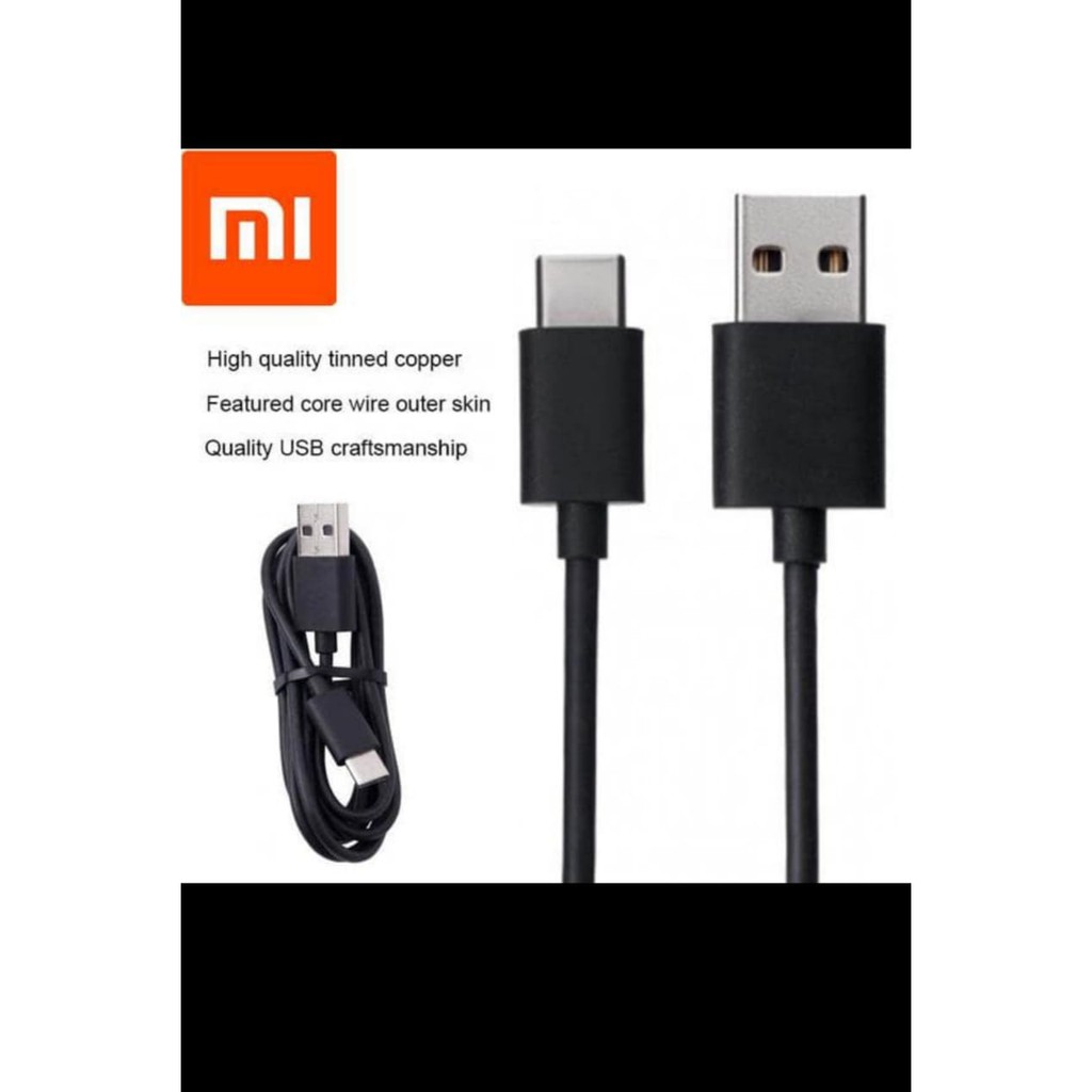 Kabel Data XIAOMI Tipe C / Xiaomi  Colokan Model  Baru / XIAOMI TYPE C ORIGINAL Fast Charging