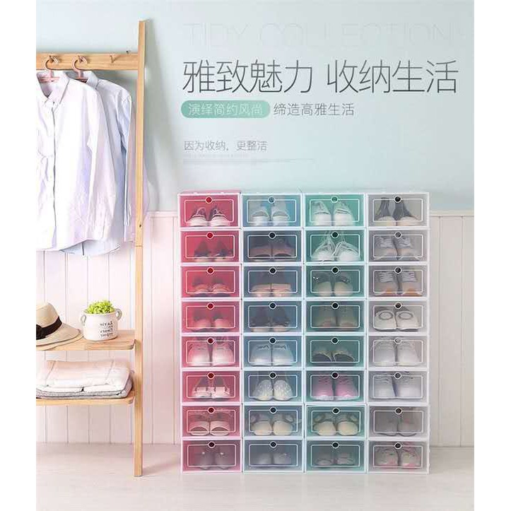 (Bulat) kotak sepatu ( Bisa Muat sepatu Size 44 ) / Kotak