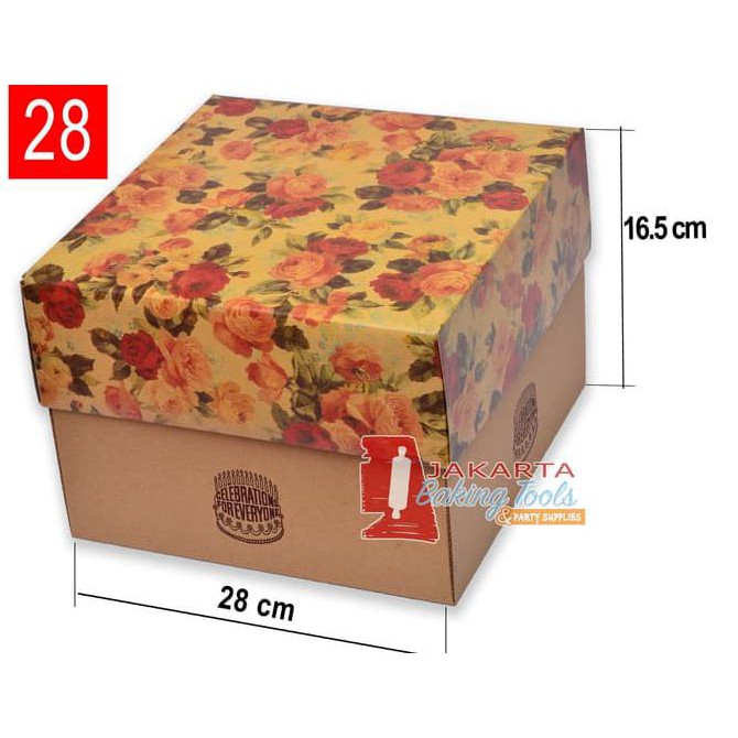 

Box Kue Wilton / Dus Kue 28X28X16.5Cm >