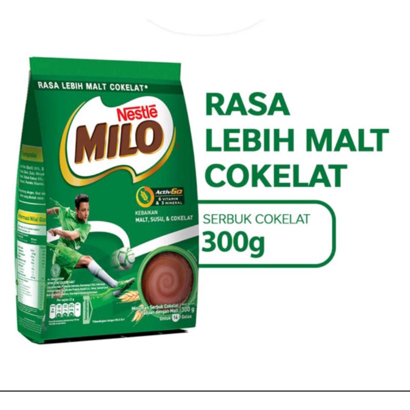 

Susu Bubuk Milo Pouch 300 gr