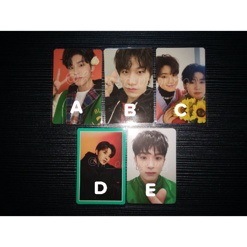 OFFICIAL PHOTOCARD JIHOON MASHIHO JEONGWOO JUNKYU YEDAM TREASURE THE SECOND STEP TSS GREEN VERSION