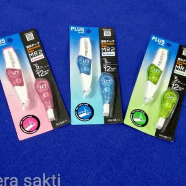 

REFILL REFIL DAN ALAT CORRECTION TAPE TIPEX ROL ROLL PITA KOREKSI WHIPER PLUS MR2 WH 645