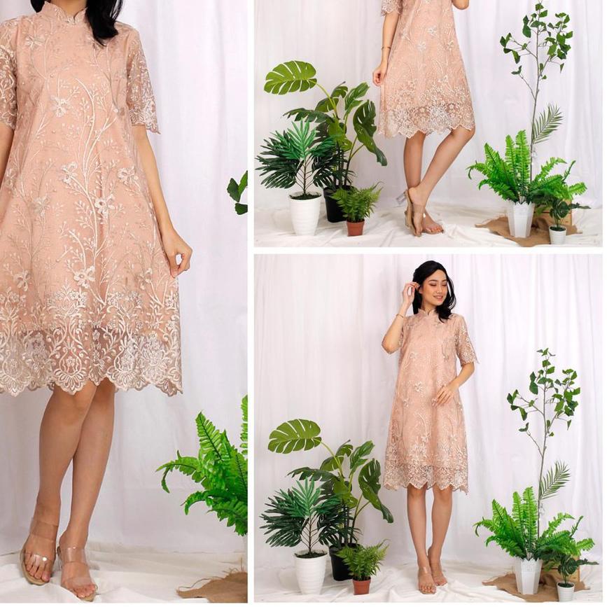 ✲ (Ada RealPict) Dress Shanghai Brukat Bordir Tullle Shanghai Glitter Brokat Tille Brokat Tile ♣