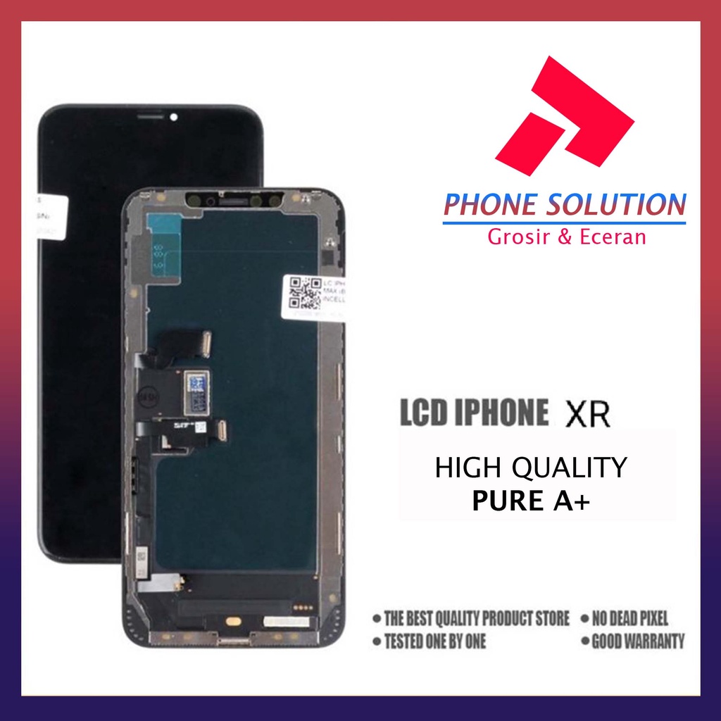 LCD Ip XR Fullset Touchscreen Original 100% // Supplier LCD Ip - Garansi 1 Bulan