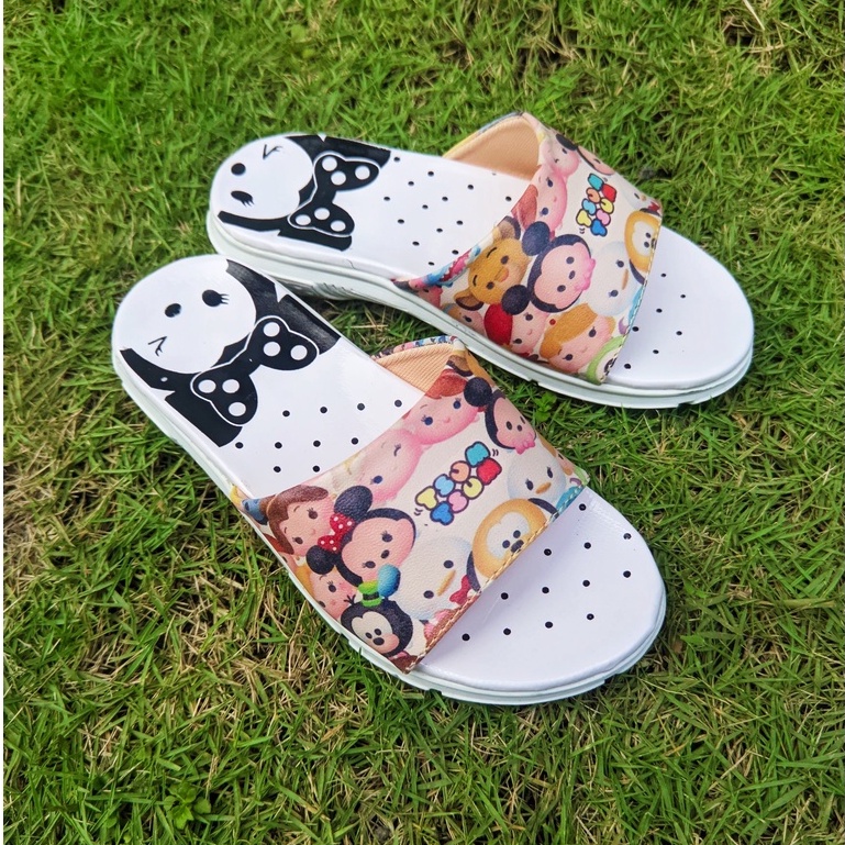 Sandal Anak Perempuan Rajut Nevada Disney Tsum Kepang Import Sendal Anak Kecil Lucu Imut Cantik