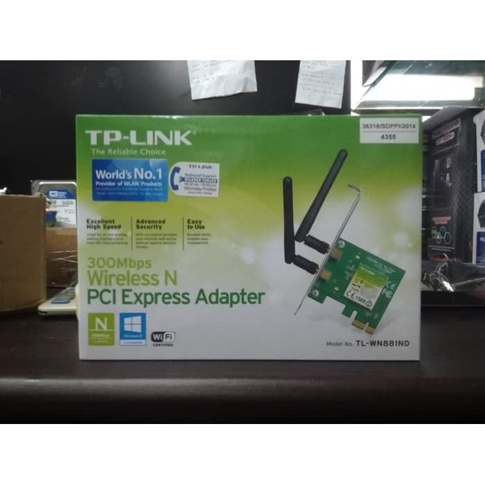 Tp-link tl - wn881nd 300mbps wireless n pci express adapter | BeeCost