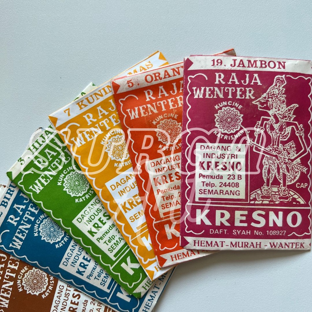 WANTEX KRESNO Pewarna Kain Warna Warni Lengkap Tie Dye Naptol Warna Pakaian Katun Jaket Jeans Celana