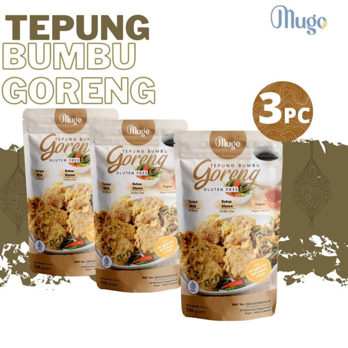 

PROMO [COD] Mugo Tepung Bumbu Goreng Gluten Free NON MSG [3PCS]
