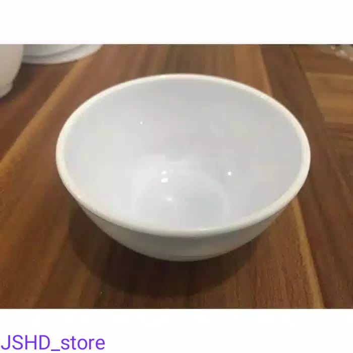 Mangkok Melamin Putih Kecil / Mangkok Nasi / Mangkok Sup / Mangkok Kobokan