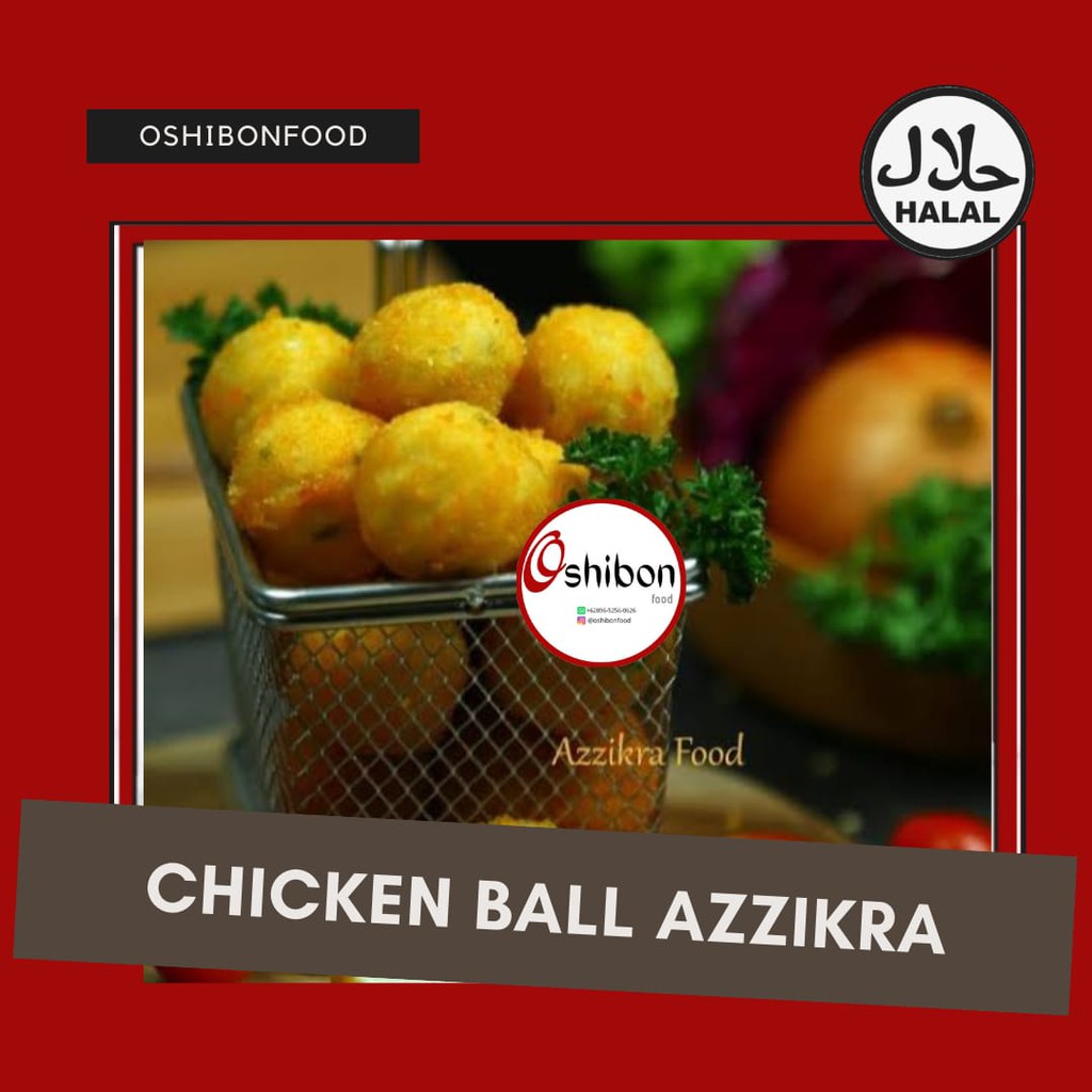 

Chicken Ball Bola Ayam Azzikra Frozen Food