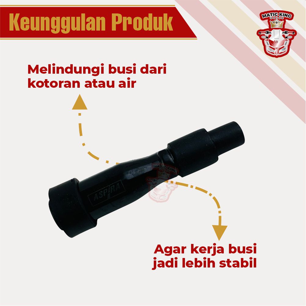 Cop cangklong tutup kop cangkong kepala busi Yamaha Vixion Jupiter MX Byson new 135 150 155 ASLI ASPIRA ASTRA OTOPARTS YH-H2370-VIX-1200