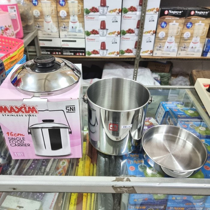 Rantang Tunggal Stainless 16cm Maspion Single Food Carrier