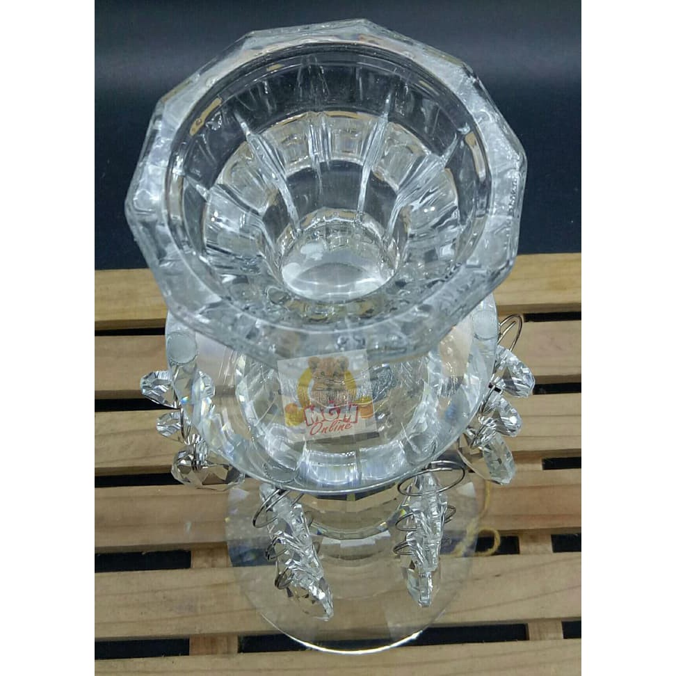 PREMIUM Tempat Lilin Kristal 4layer Juntai 20CM 2465