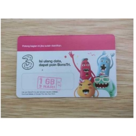 TRI HAPPY 1GB 3HARI (VCR)ncp3780u3g