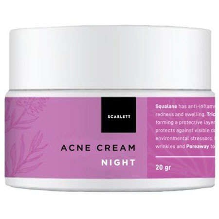 Scarlett Whitening Acne Night Cream