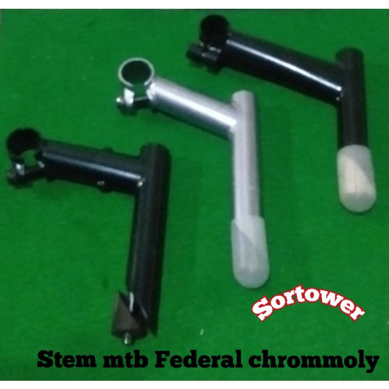 Stem Classic insert 25,4 mm sepeda Mtb Federal Chroomoly 1 pcs