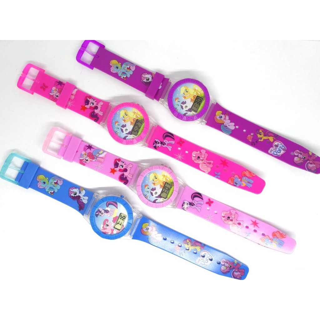 Super Murah! JAM TANGAN ANAK PEREMPUAN DIGITAL MY LITTLE PONY LAMPU DIGITAL MURAH