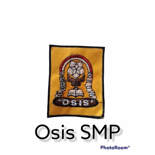 Bet/bed logo Osis SMP bordiran tebal untuk seragam