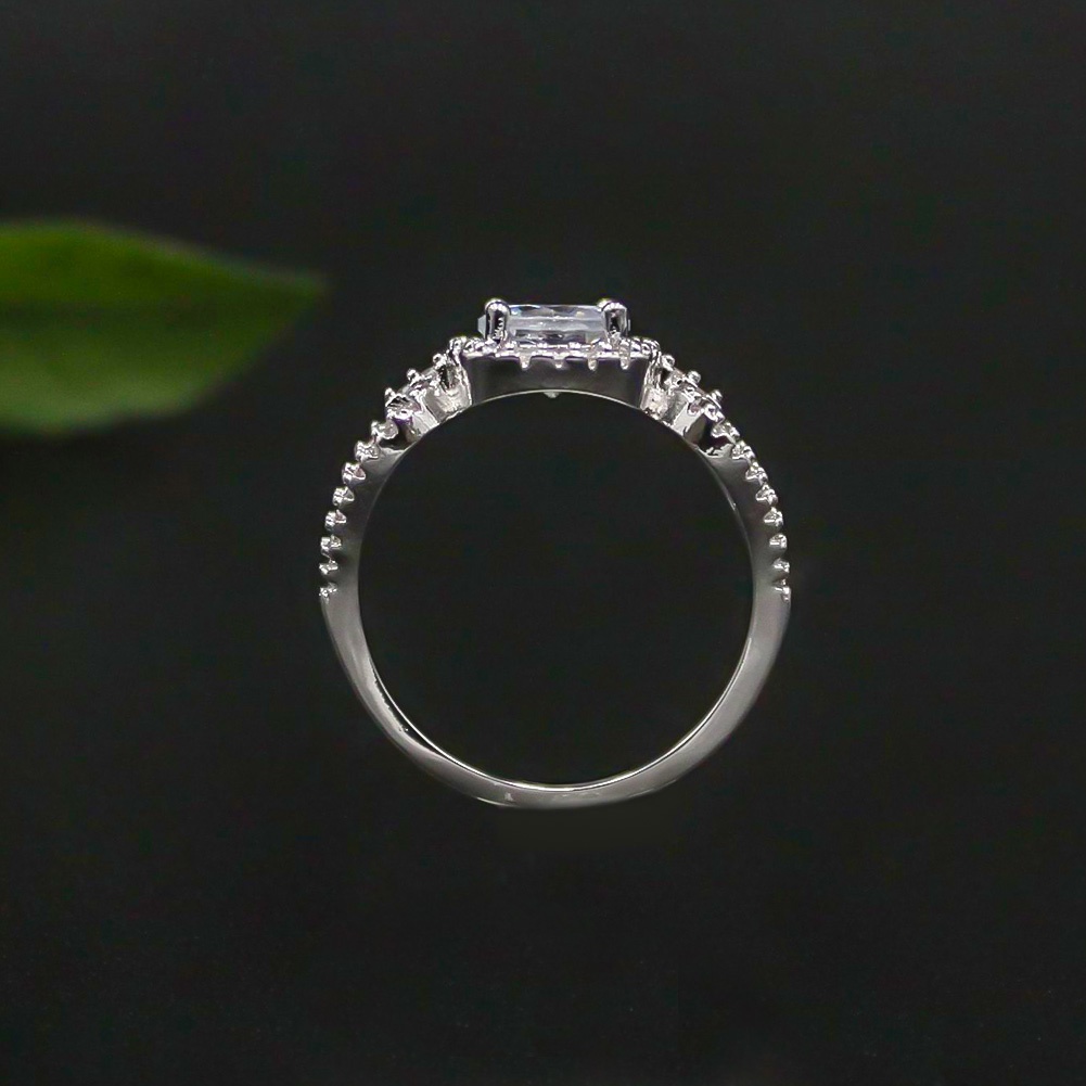 Hu Hu Hu Hu Hu Alat Bantu Pasang Kacamata♡ Cincin Wanita Desain Hollow Hias Cubic Zirconglitter Untuk Pernikahanpengantinhadiah