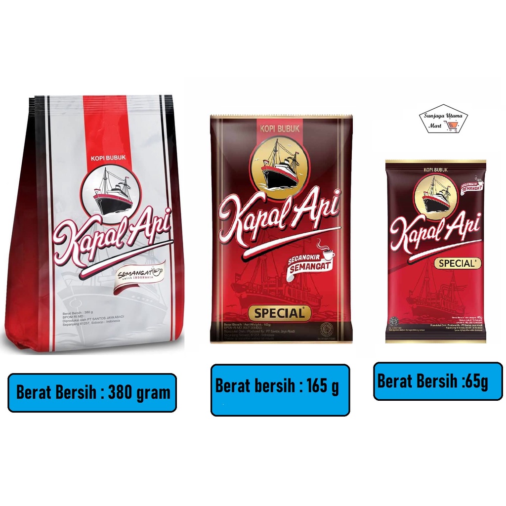 

Kopi Kapal Api 60g/160g/350g-Kopi Kapal Api Bubuk Instan