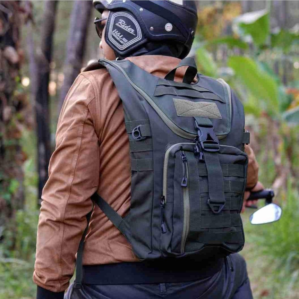 DLTA BAGPIT XTRA TAS MOTOR TOURING KERJA MOTIF ARMY