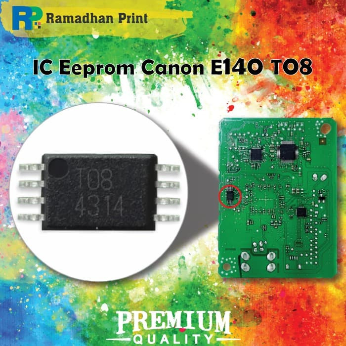 IC Eprom Canon E410 New Model T08, Resetter Printer Canon E410