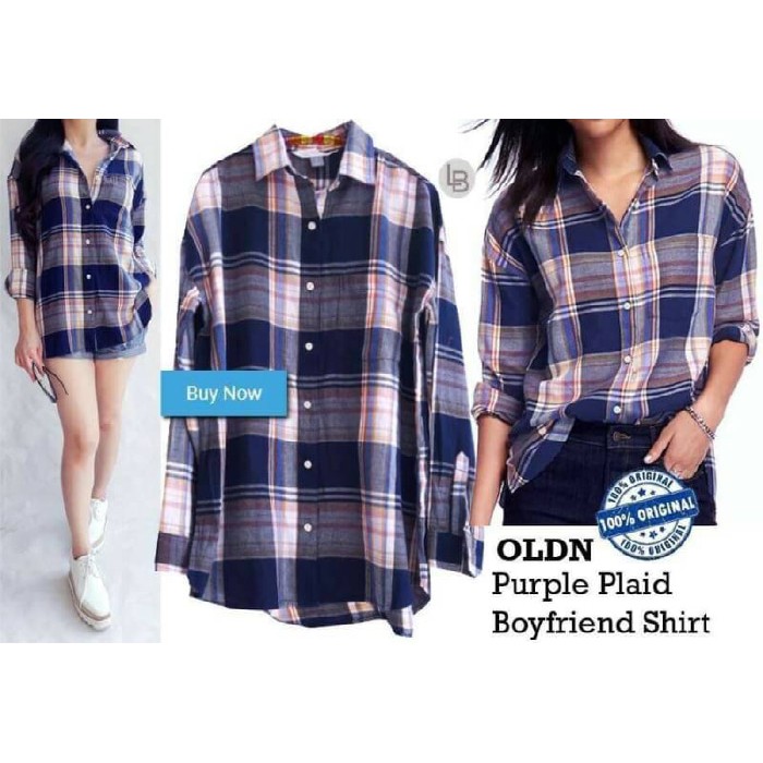 [BB] Kemeja Kampus Murah Old Navy Plaid Shirt Kemeja Casual Branded Ori