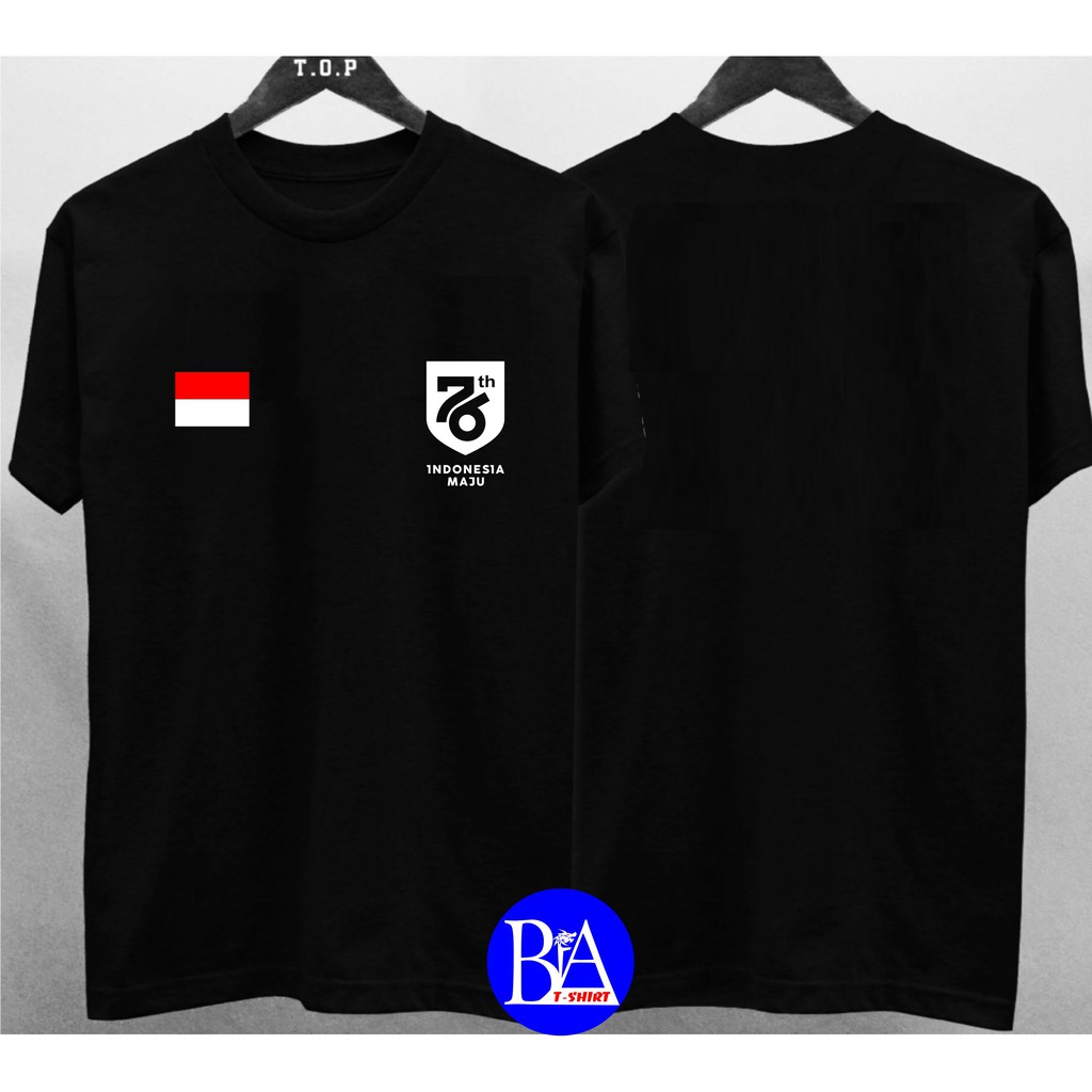 COD/KAOS LOGO INDONESIA MAJU BENDERA/KAOS EKSPRESI/KAOS HITS/KAOS TULISAN/KAOS MURAH/KAOS DISTRO