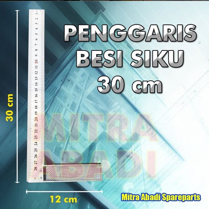 

90 Degree Angle Square Ruler Penggaris Siku 12" 12 INCI 30cm