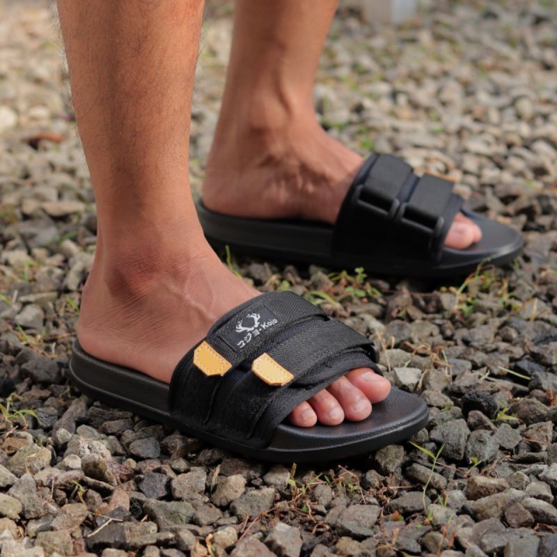 KOJO FOOQU Hiroo Art. - Sandal Gunung Triple Flexible Strap Unisex Pria Wanita - SGU-FQU-0001