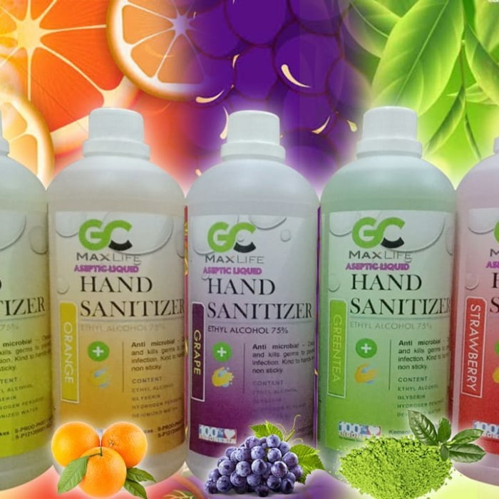 Agatha | Hand Sanitizer Ber Aroma wangi 1 liter Cair - lemon