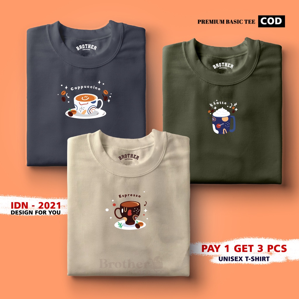 BUY 1 OR 3 PCS ( PROMO COD ) BROTHER STORE / Kaos Distro100% Catoon Combed 30s / ArticelBCLE