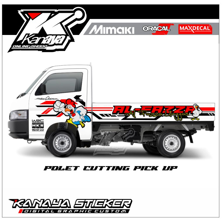 Sticker Cutting mobil Pickup sticker New carry / L300 / Grandmax / Carry / Murah - Kanayasticker