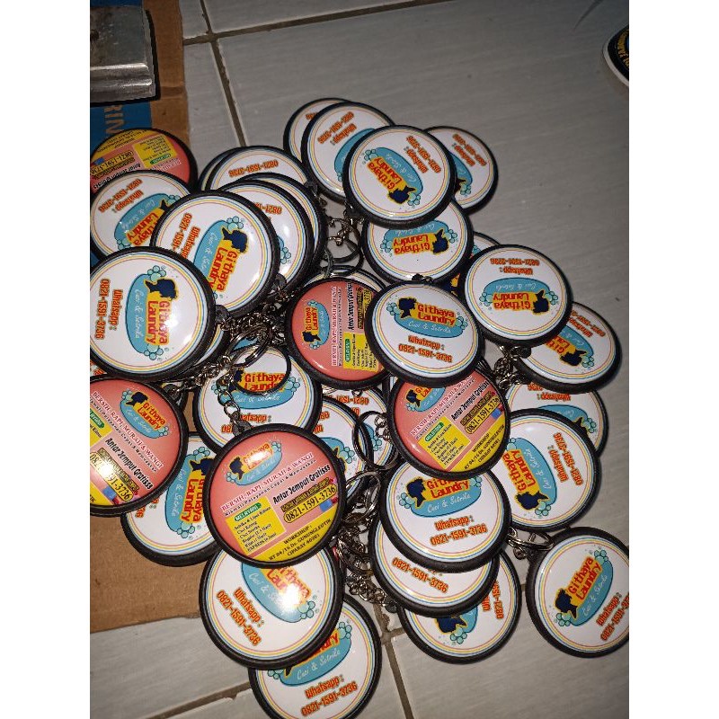 GANCI 2 SISI / Gantungan Kunci Custom / ganci murah pekanbaru